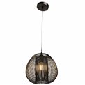 Pendant lamp Noda, black, H35-135cm D28cm, E27 40W(MAX) 