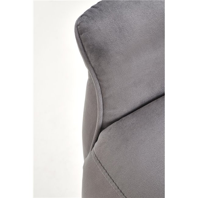 Electric recliner with massage function Hemiro, grey, H108-90x80x90-160cm, seat height 51-52cm