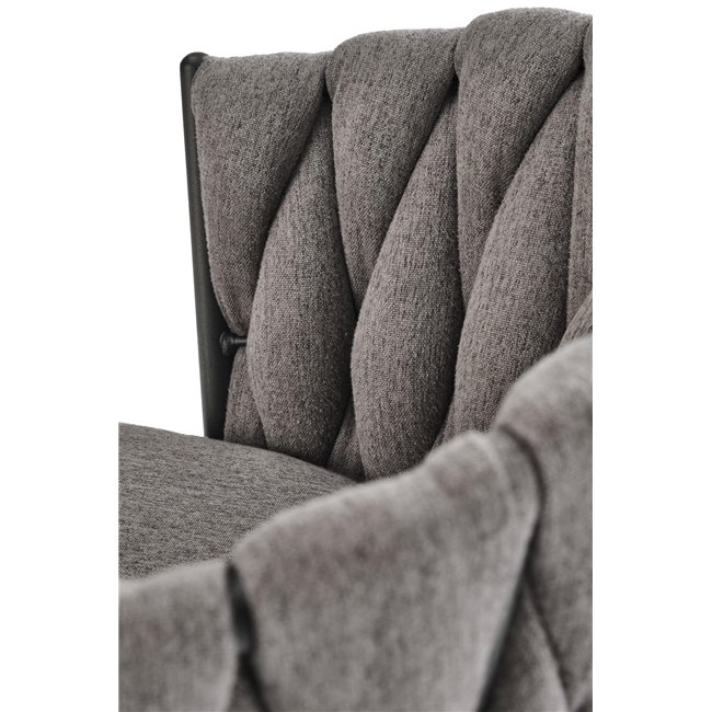 Baaritool Havigen H125, hall/must, teras/polüester, H90-105cm 54x53cm 