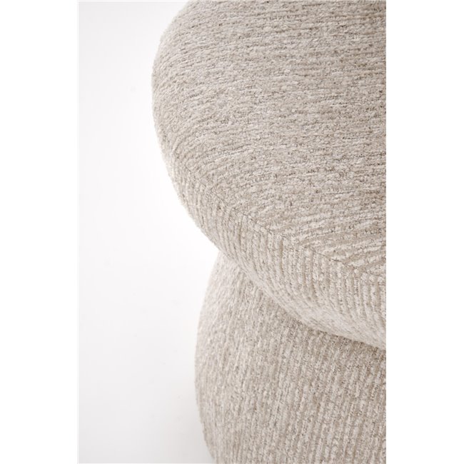 Armchair Hamen K581, swivelling, beige, steel/polyester, H82x63x62cm, seat height 48cm