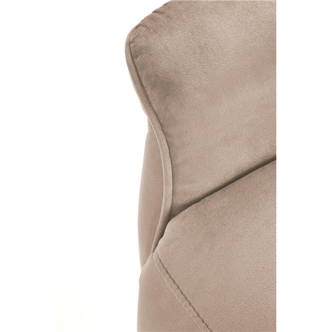 Electric recliner with massage function Hemiro, beige, H108-90x80x90-160cm, seat height 51-52cm