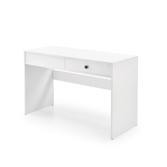 Dressing table Hegan, white, chipboard/glass, 120x50cm, H76cm 