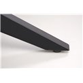 Pikendatav söögilaud Handro, must, MDF/teras, 180-240x100cm H76cm 
