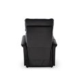 Electric recliner with massage function Hemiro, black, H108-90x80x90-160cm, seat height 51-52cm