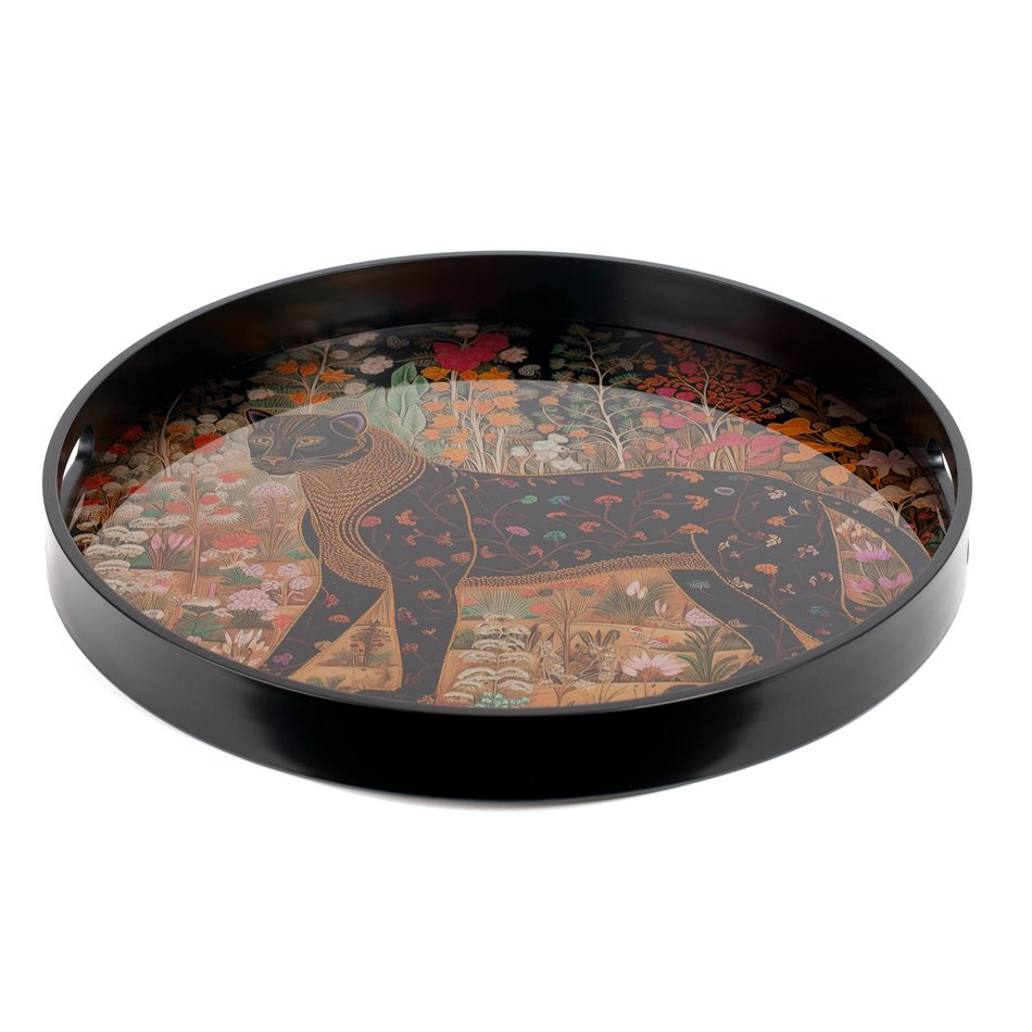 Decorative glass tray Fabro L, 39.5x39.5x4cm
