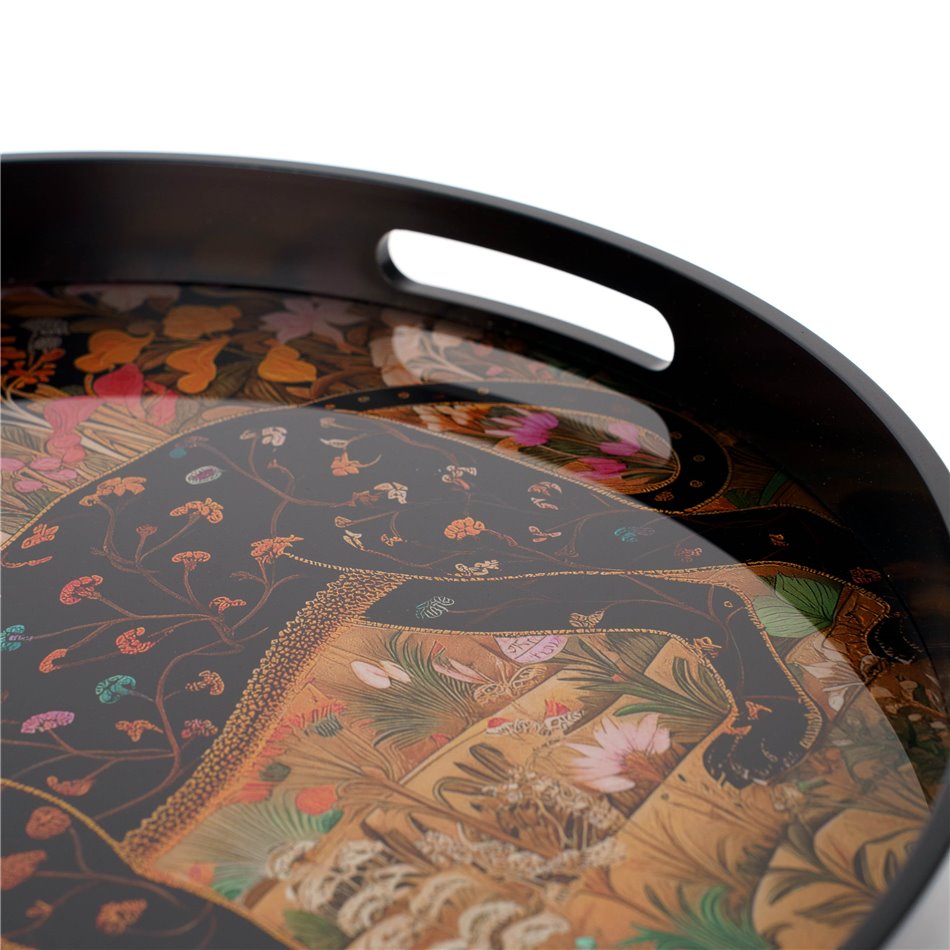 Decorative glass tray Fabro L, 39.5x39.5x4cm