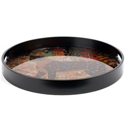 Decorative glass tray Fabro M, 34x34x4cm