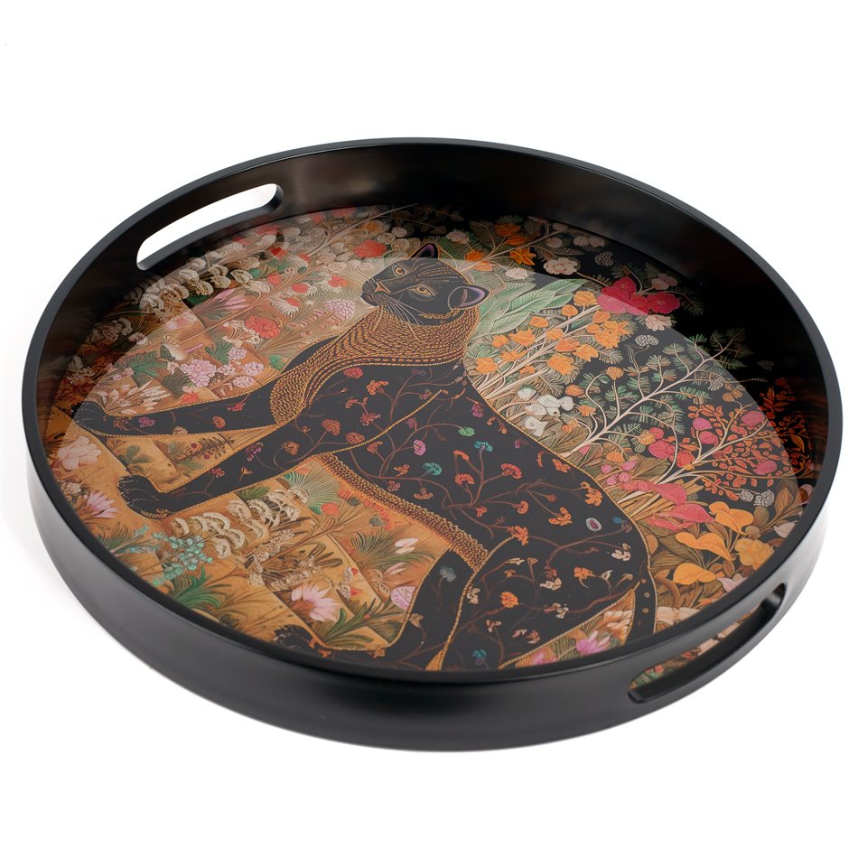 Decorative glass tray Fabro M, 34x34x4cm