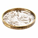 Decorative glass tray Fariete L, 39.5x39.5x4cm