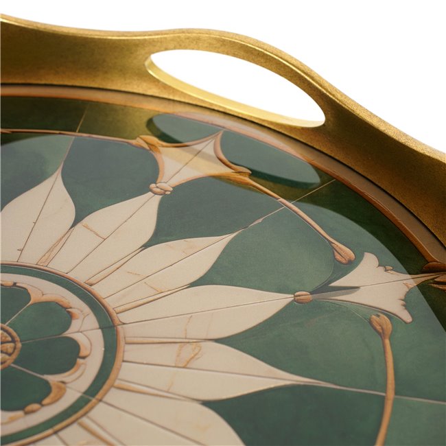 Decorative glass tray Farini L, 39.5x39.5x4cm