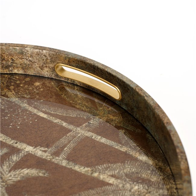 Decorative glass tray Fasano M, 36.7x36.7x4cm