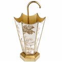 Umbrella stand Umbrella, golden, 33x29x65cm