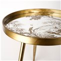 Side table Furuset L, golden, 50.3x50.3x53.5cm