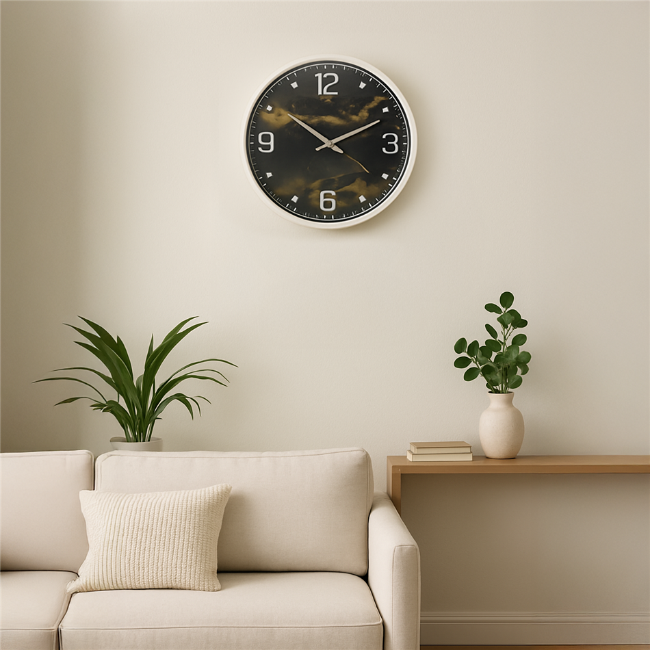 Wall clock Feltre, D45x6.5cm
