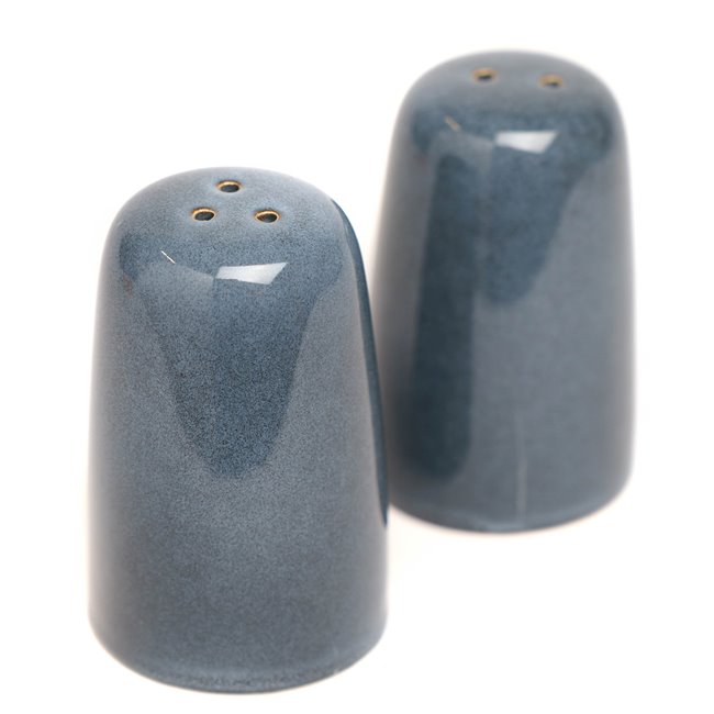 Salt and pepper set Callie, blue, H8.2cm, D4cm