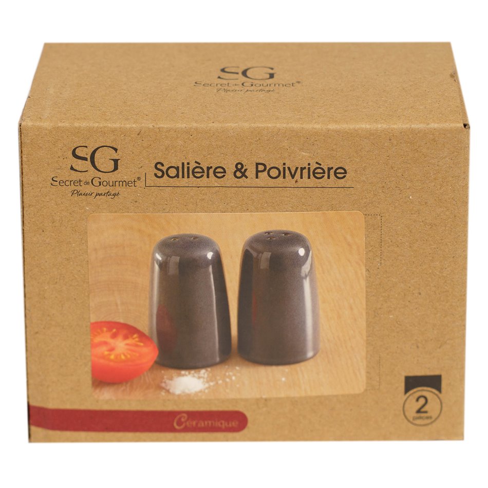 Salt and pepper set Callie, blue, H8.2cm, D4cm