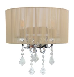 Wall lamp Mari, cream color, E14 2x40W(MAX), H36x35cm