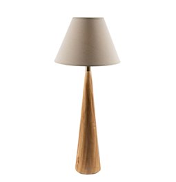 Table Lamp Moora with linen shade, E27 40W, H92x15cm
