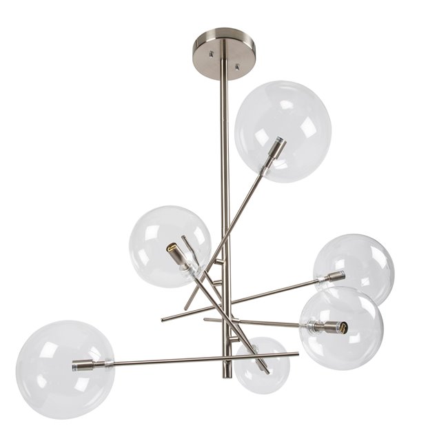 Pendant lamp Raja, G9 6x40W(MAX), H90-120cm, D75cm