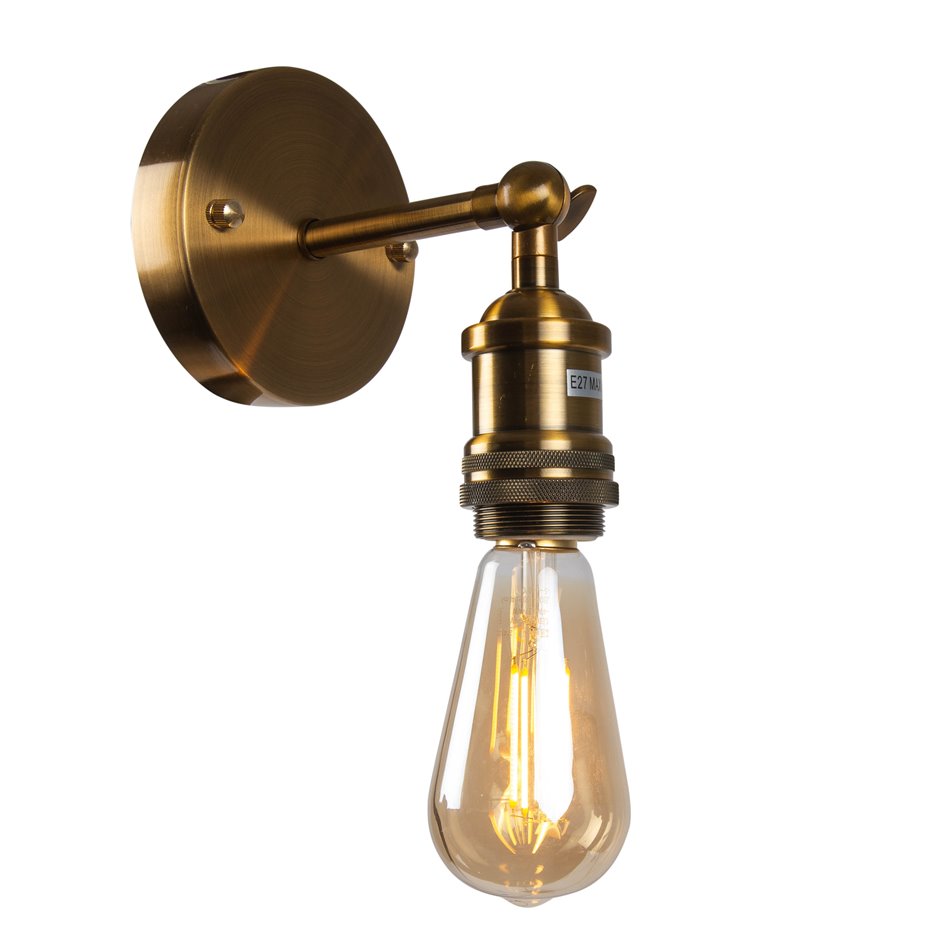 Wall lamp Restyler, bronze color, E27 60W(MAX), H16x15x11.5cm