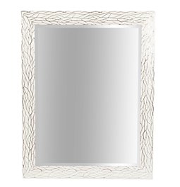 Mirror Ivla, antique white, H94x74cm