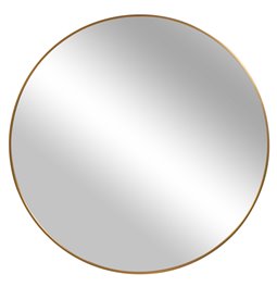 Wall mirror Iza, round, golden color D80x4cm