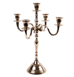 Candle holder Verena, champagne/golden, h40cm, D30cm