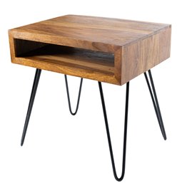 Table Sari,  Sheesham wood, H35xD45cm