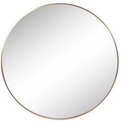 Настенное зеркало Iza, круглое, золотого цвета D100x4см