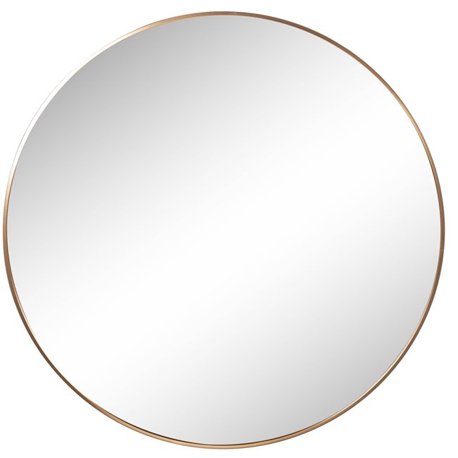 Wall mirror Iza, round, golden color D100x4cm
