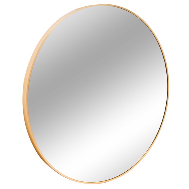 Wall mirror Iza, round, golden color D100x4cm