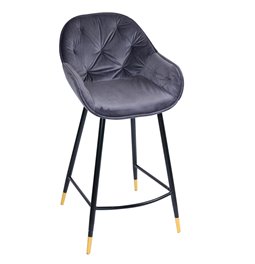 Baaritool  Salorino, hall, H96x48x54cm, istumisosa kõrgus 62cm