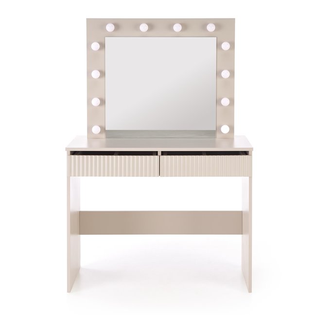 Dressing table Holwud w mirror, LED, 94x43x140cm