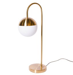Table lamp Segundo, brass color, E27 60W(MAX), H67cm D26cm