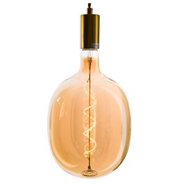 Декоративная лампочка LED, янтарный цвет, 4W E27, D16x27см