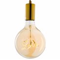 Decorative LED bulb, amber, 4W E27, D12.5x17.2cm