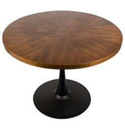 Обеденный стол Torino, шпон ореха, D100xH76см