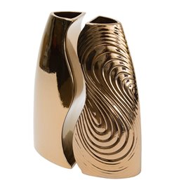 Vase Combo admire, golden, H30cm, 22.5x12cm