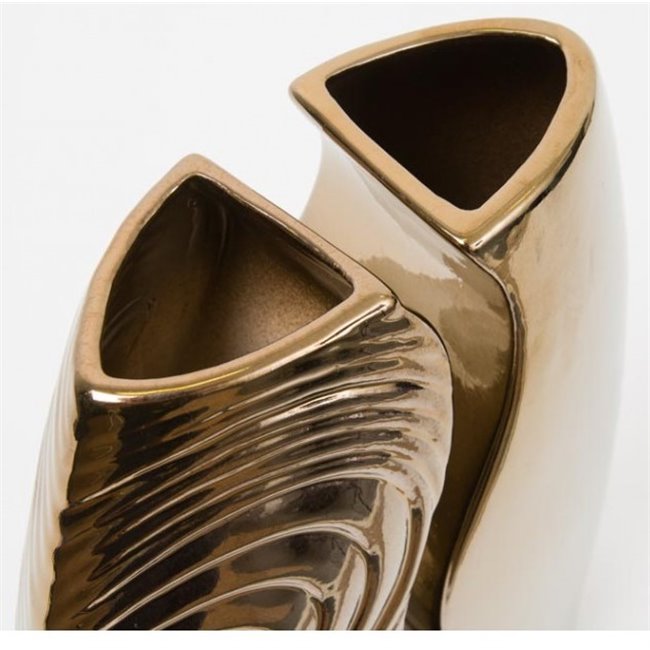 Vase Combo admire, golden, H30cm, 22.5x12cm