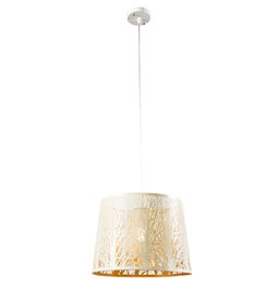 Pendant lamp Labosca, beige/golden, E27 60W(MAX), H30-110cm D35cm