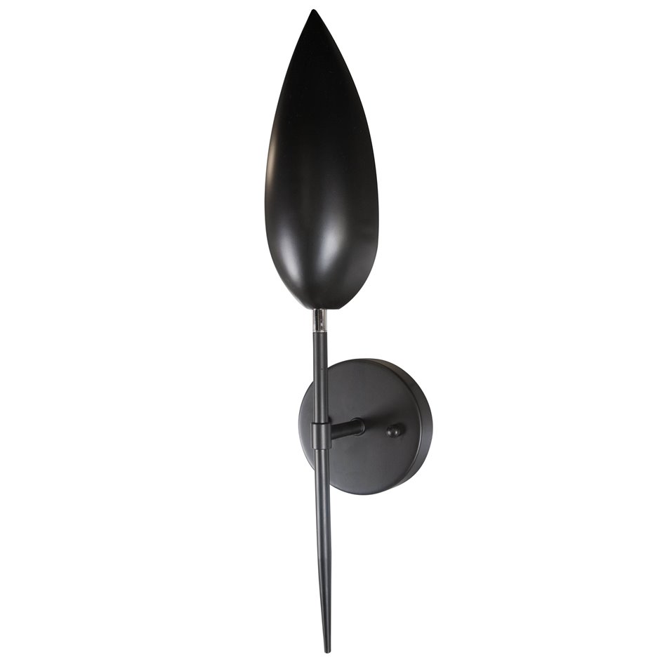 Seinalamp Kalix, must, E14 40W, H50cm D12cm