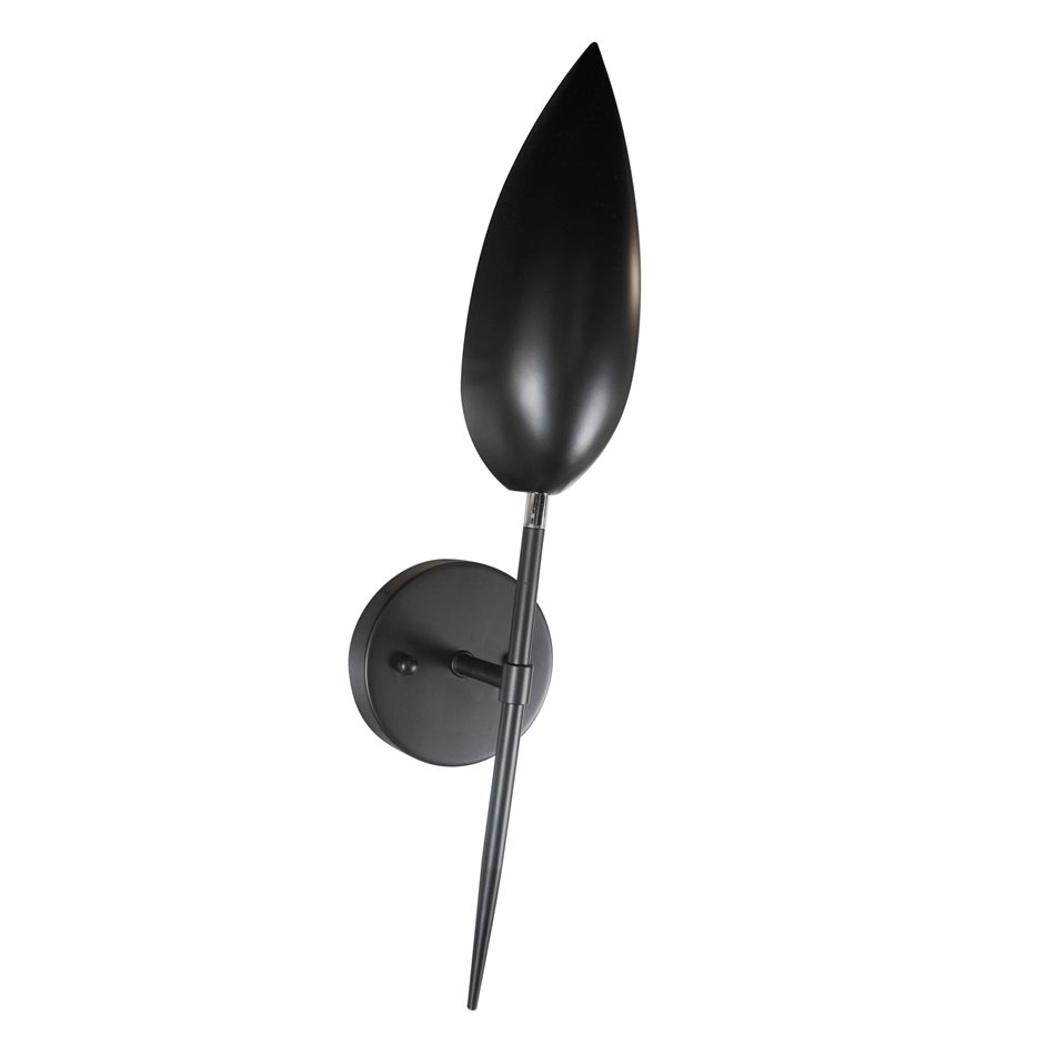 Seinalamp Kalix, must, E14 40W, H50cm D12cm