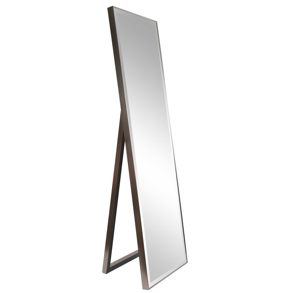 Standing Mirror Insch, silver color frame H150x45cm