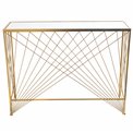 Консоль Bamberg L, зеркальная столешница, золотого цвета, H75x100x30см