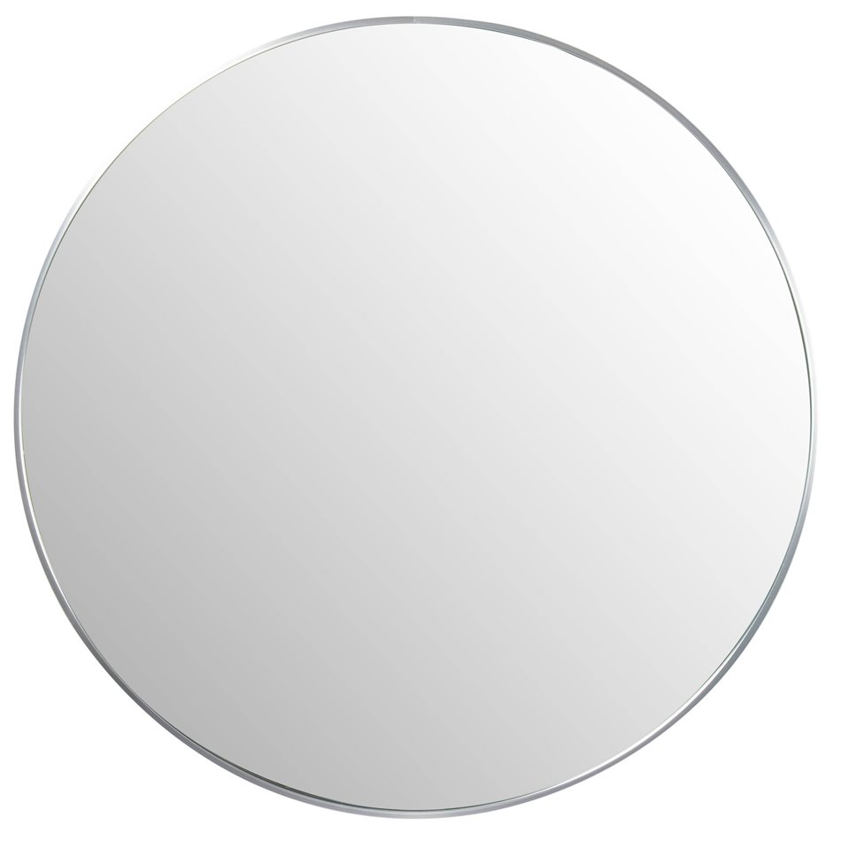 Wall mirror Iza, silver color, D80x4cm