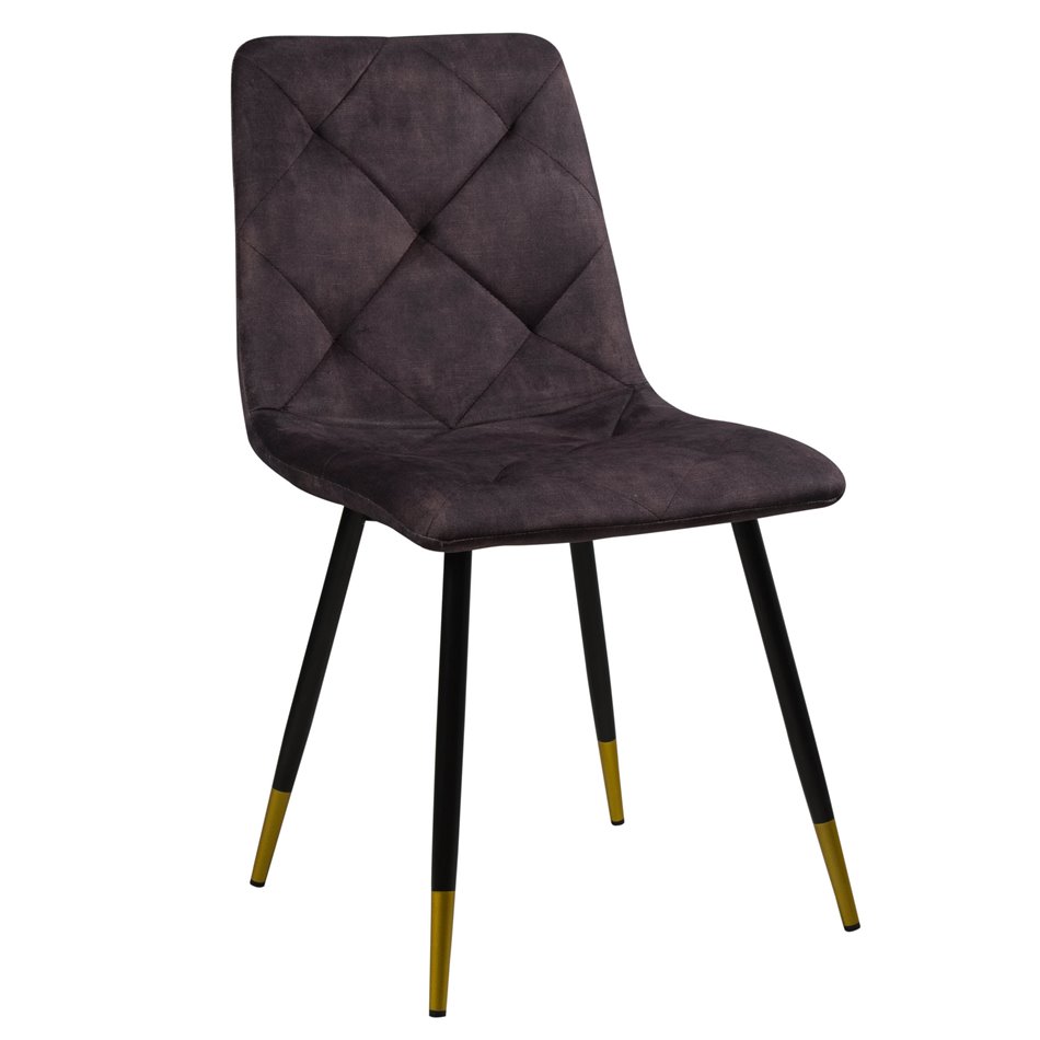 Dining chair Adore 28, dark grey-brown, H84.5x54.5x45cm, seat height 45cm