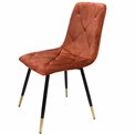 Dining chair Adore 24, reddish brown, H84.5x54.5x45cm, seat height 45cm