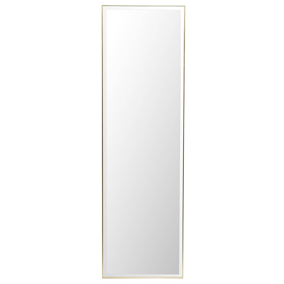 Floor mirror Insch II, golden color frame H150x45cm