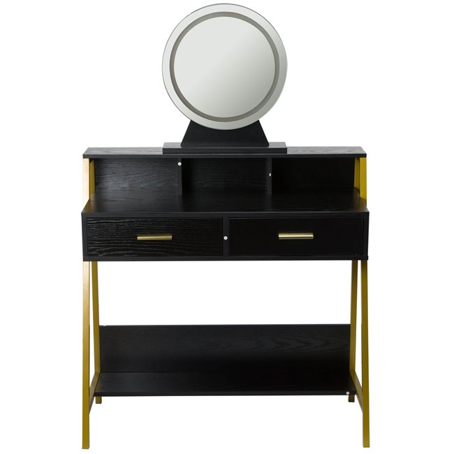 Dresser with mirror Franca, LED, H90x40x135cm