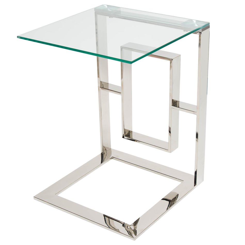 Столик Eisenberg, цвет серебро, H50.5x49x42см 